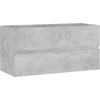 Image de vidaXL - 804759 - - Wastafelkast - 90x38,5x45 - cm - betongrijs