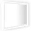 Image de vidaXL - Badkamerspiegel - LED - 60x8,5x37 - cm - acryl - wit