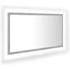 Image de vidaXL - Badkamerspiegel - LED - 80x8,5x37 - cm - acryl - betongrijs