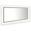 Image de vidaXL - Badkamerspiegel - LED - 100x8,5x37 - cm - acryl - sonoma - eikenkleurig