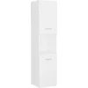 Image de vidaXL - Badkamerkast - 30x30x130 - cm - bewerkt - hout - wit