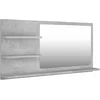 Image de vidaXL - Badkamerspiegel - 90x10,5x45 - cm - bewerkt - hout - betongrijs