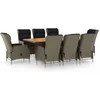 Image de vidaXL - 9-delige - Tuinset - met - kussens - poly - rattan - bruin
