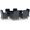 Image de vidaXL - 7-delige - Tuinset - met - kussens - poly - rattan - donkergrijs