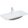 Image de vidaXL - Inbouwwastafel - met - kraan - 81x39x18 - cm - keramiek - wit