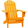 Image de vidaXL - Tuinstoel - Adirondack - massief - vurenhout - oranje
