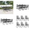 Image de vidaXL - 7-delige - Tuinset - PVC-rattan - zwart