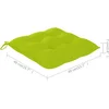 Image de vidaXL - Tuinstoelen - 2 - st - met - heldergroene - kussens - massief - teakhout