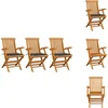 Image de vidaXL - Tuinstoelen - 3 - st - met - antracietkleurige - kussens - massief - teakhout