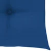 Image de vidaXL - Tuinstoelen - 6 - st - met - blauwe - kussens - massief - teakhout