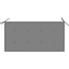 Image de vidaXL - Tuinbank - met - grijs - kussen - 112 - cm - massief - teakhout