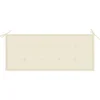 Image de vidaXL - Tuinbank - stapelbaar - met - kussen - 128,5 - cm - massief - teakhout