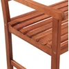 Image de vidaXL - Tuinbank - met - kussen - 120 - cm - massief - acaciahout