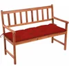 Image de vidaXL - Tuinbank - met - kussen - 120 - cm - massief - acaciahout