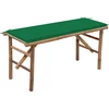 Image de vidaXL - Tuinbank - inklapbaar - met - kussen - 118 - cm - bamboe