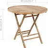 Image de vidaXL - 5-delige - Tuinset - inklapbaar - met - kussens - bamboe
