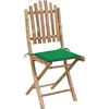 Image de vidaXL - Tuinstoelen - 2 - st - inklapbaar - met - kussens - bamboe