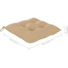 Image de vidaXL - Tuinstoelen - 2 - st - inklapbaar - met - kussens - bamboe