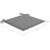 Image de vidaXL - Tuinstoelen - 4 - st - inklapbaar - met - kussens - massief - acaciahout