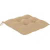 Image de vidaXL - Tuinstoelen - 4 - st - inklapbaar - met - kussens - massief - acaciahout