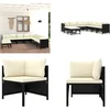 Image de vidaXL - 9-delige - Loungeset - met - kussens - poly - rattan - zwart
