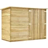 Image de vidaXL - Fietsschuur - 232x110x170 - cm - geïmpregneerd - grenenhout