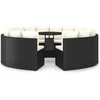 Image de vidaXL - 9-delige - Loungeset - met - kussens - poly - rattan - zwart
