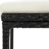Image de vidaXL - 8-delige - Tuinbarset - met - kussens - poly - rattan - zwart