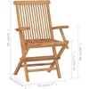 Image de vidaXL - Tuinstoelen - 4 - st - met - antracietkleurige - kussens - massief - teakhout
