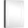 Image de vidaXL - Badkamerkast - met - spiegel - en - LED - 50x13x70 - cm
