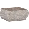 Image de vidaXL - Gootsteen - 30x30x13 - cm - marmer - grijs