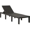 Image de vidaXL - Ligbed - kunststof - antracietkleurig