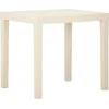 Image de vidaXL - Tuintafel - 79x65x72 - cm - kunststof - wit