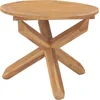 Image de vidaXL - Tuintafel - Ø90x75 - cm - massief - teakhout