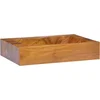 Image de vidaXL - Wastafel - 50x35x10 - cm - massief - teakhout
