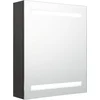 Image de vidaXL - Badkamerkast - met - spiegel - en - LED - 50x14x60 - cm - antracietkleurig