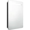 Image de vidaXL - Badkamerkast - met - spiegel - en - LED - 60x11x80 - cm - zwart