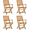 Image de vidaXL - Klapstoelen - 4 - stuks - van - massief - eucalyptushout