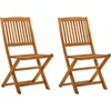Image de vidaXL - Tuinstoelen - 2 - st - inklapbaar - massief - eucalyptushout