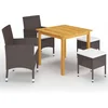 Image de vidaXL - 5-delige - Tuinset - bruin