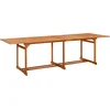 Image de vidaXL - Tuintafel - 280x90x75 - cm - massief - acaciahout