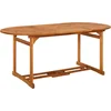Image de vidaXL - Tuintafel - 180x90x75 - cm - massief - acaciahout