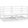 Image de vidaXL - Tuinhoekbanken - 2 - st - massief - grenenhout - wit