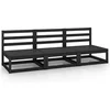 Image de vidaXL - Tuinmiddenbank - 3 - st - massief - grenenhout - zwart