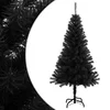 Image de vidaXL - Kunstkerstboom - met - standaard - 120 - cm - PVC - zwart