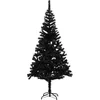 Image de vidaXL - Kunstkerstboom - met - standaard - 240 - cm - PVC - zwart
