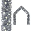 Image de vidaXL - Kerstslinger - met - LED-lampjes - 10 - m - zilverkleurig