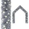 Image de vidaXL - Kerstslinger - met - LED-lampjes - 20 - m - zilverkleurig