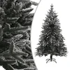 Image de vidaXL - Kunstkerstboom - met - sneeuwvlokken - 240 - cm - PVC - en - PE - groen