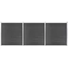 Image de vidaXL - Schuttingpanelenset - 526x186 - cm - HKC - zwart